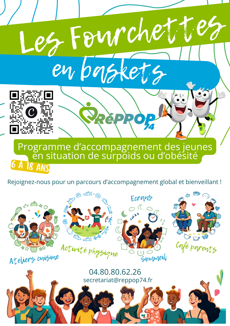Ateliers RéPPOP 74 : les fourchettes en baskets !